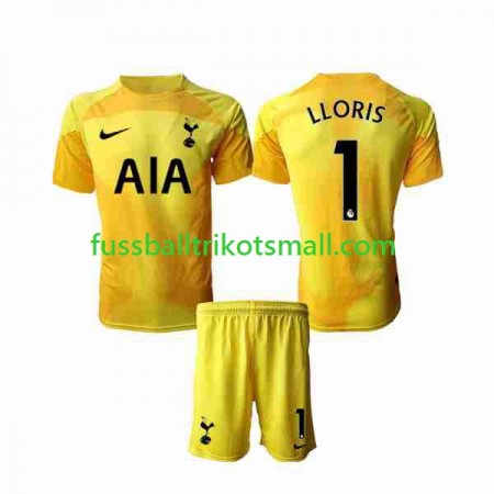 Fußballtrikots Tottenham Hotspur Hugo Lloris 1 Torwart Kinder 2022-2023 Kurzarm Heimtrikotsatz kaufen